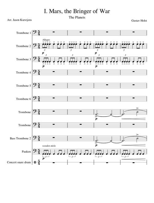 Gustav Holst - Mars, The Bringer of War