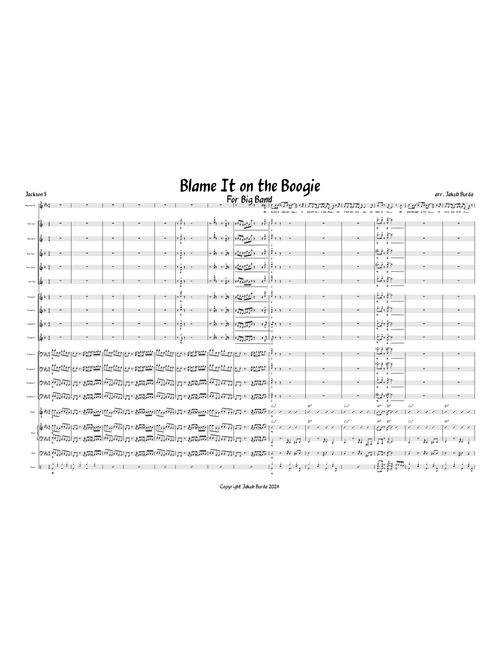 Blame it on the boogie - Jacksons 5 arr. Jakub Burda