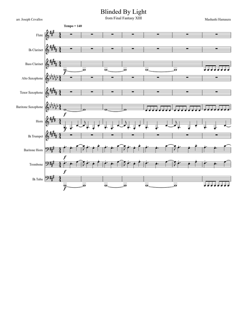 Blinded By Light (Final Fantasy 13 Concert Band)