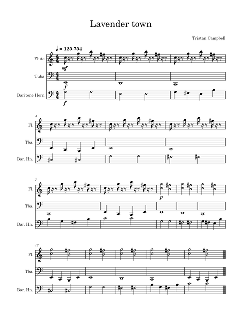 Pokemon - lavender town theme – Misc Computer Games Lavender Town