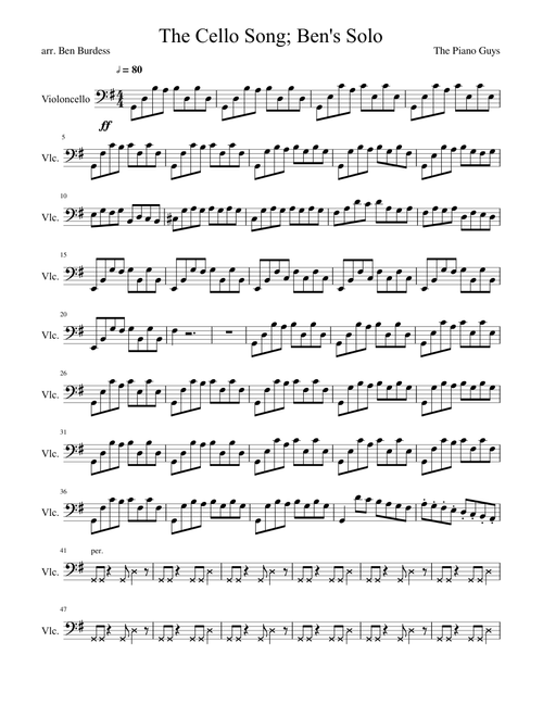 The Cello Song; Ben's Solo