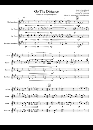 Play Official version of Go the distance Sheet Music by Michael Bolton ...