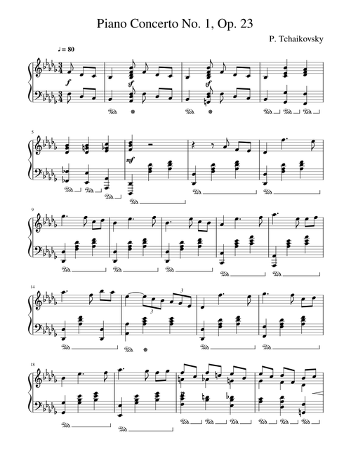 Piano Concerto No. 1 - Tchaikovsky