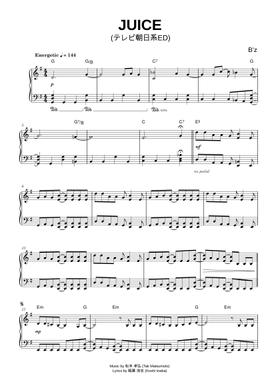 Free B'z sheet music | Download PDF or print on MuseScore.com