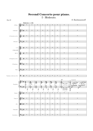 Piano Concerto No. 2 Opus 18, 1st Movement – Rachmaninoff Sheet