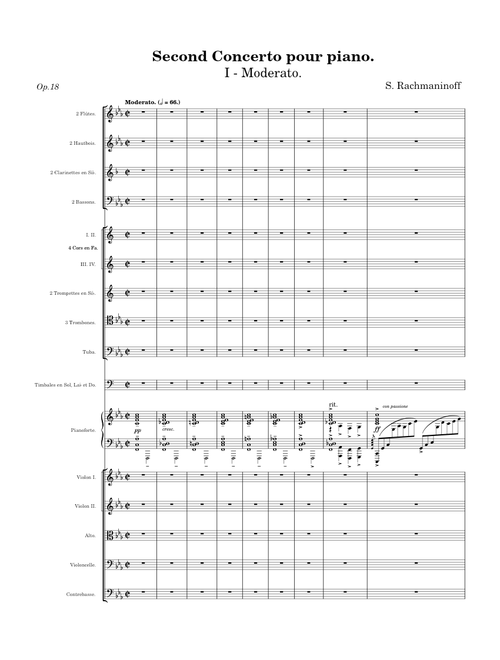 Piano Concerto No.2, Op.18 – Sergei Rachmaninoff - I. Moderato