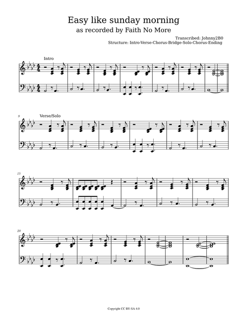 Easy - Faith No More