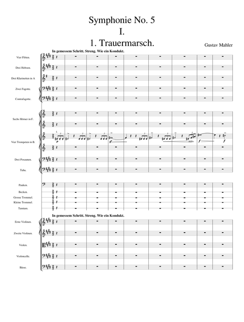 "Trauermarsch" from Mahler's 5th Symphony