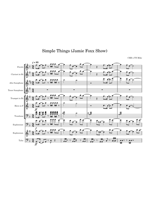 The Simple Things Are All I Need – Jamie Foxx Simple Things (Jamie Foxx Show Theme Song) - Marching Band