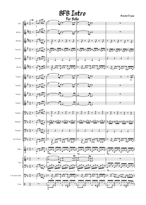 Music Note Bfb Battle For B.F.D.I. (Intro) Sheet Music for Piano, Cello (Solo ...