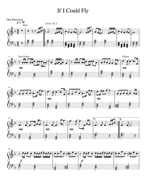 If I Could Fly – One Direction