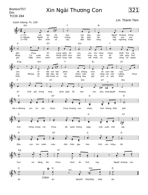 Xin Ngäi Thuong Con - Thành Tâm