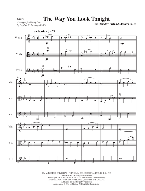 The Way You Look Tonight (Arr. Stephen W. Burch (ASCAP)) - Fred Astaire (String Ensemble)