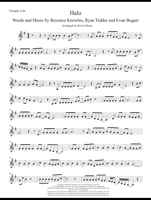 Halo (Arr. Kevin Busse) - Beyonce (Trumpet Solo)