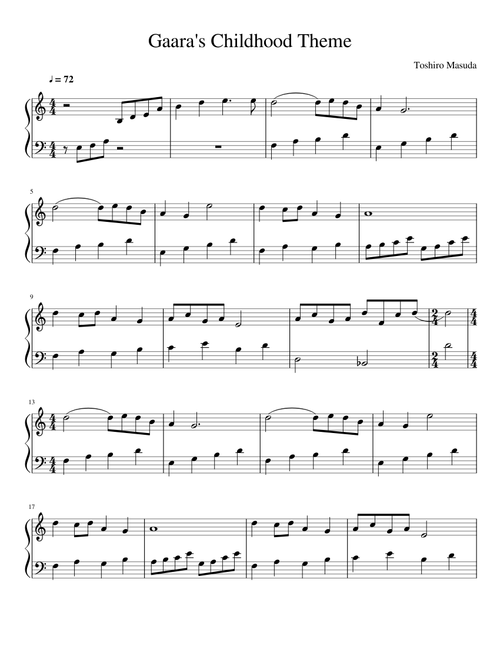 Gaara's Childhood Theme