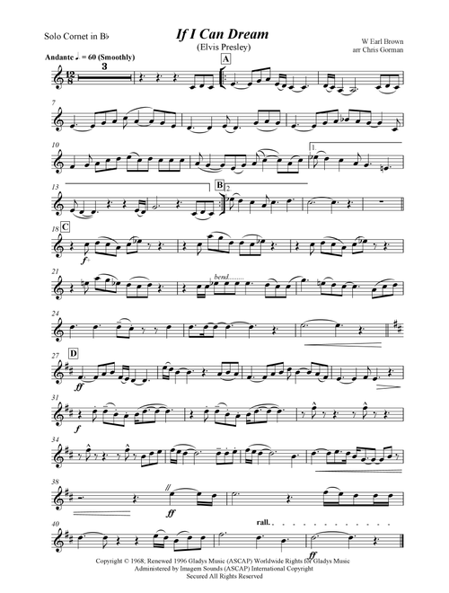 If I Can Dream (Arr. Chris Gorman) - Elvis Presley (Brass Band)