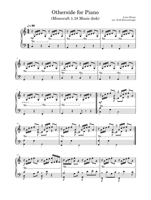 Otherside – Lena Raine (piano solo)