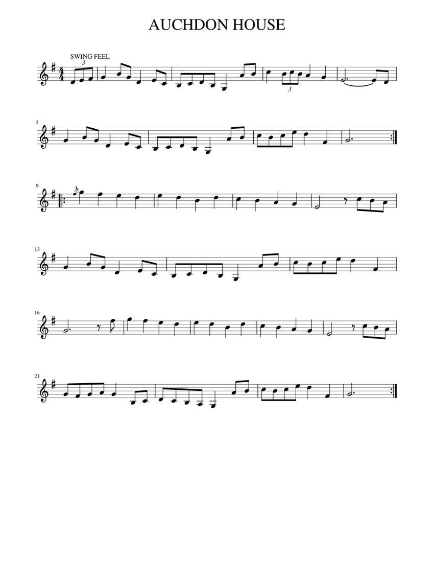 AUCHDON_HOUSE piano tutorial