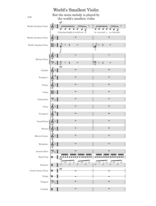World's Smallest Violin – AJR