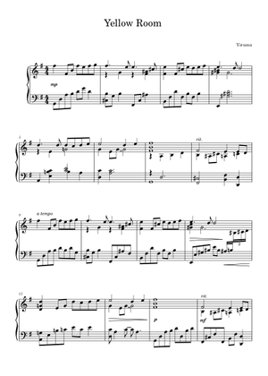 Yellow Room – Yiruma Sheet Music for Piano (Solo
