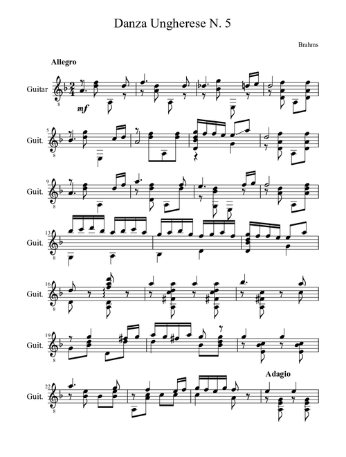 Danza Ungherese N. 5