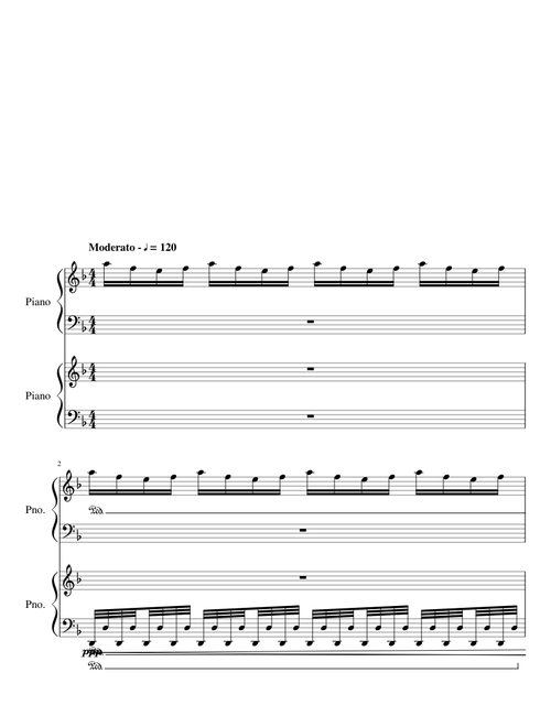 Advanced Piano Duet #1