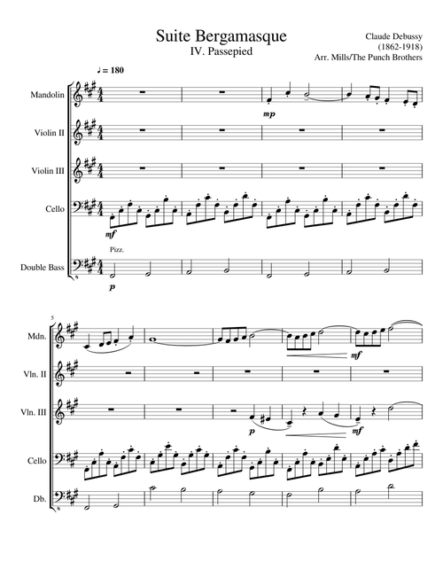 Debussy Suite Bergamasque: IV - Passepied