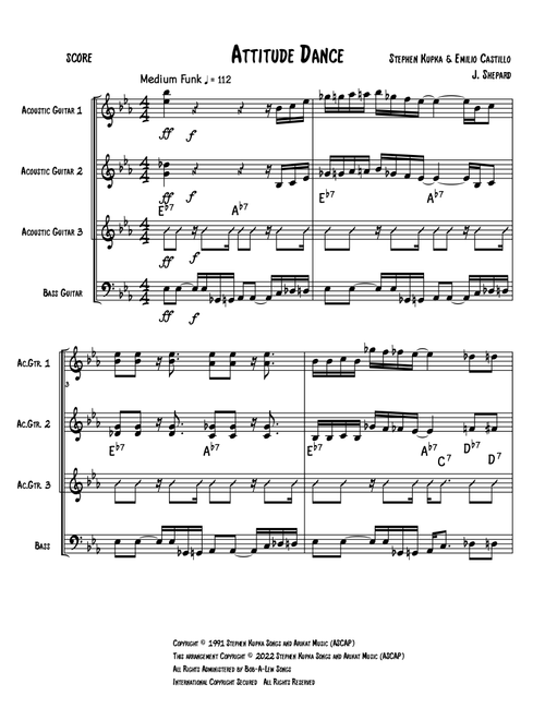 Attitude Dance (Arr. Jeremy Shepard) - Tower Of Power (Guitar Ensemble)