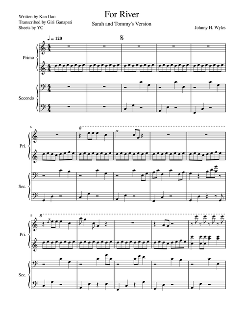 For River (Sarah and Tommy's Version)