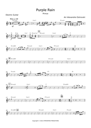 Purple rain – Prince . Sheet Music with Chords for Piano, Oboe