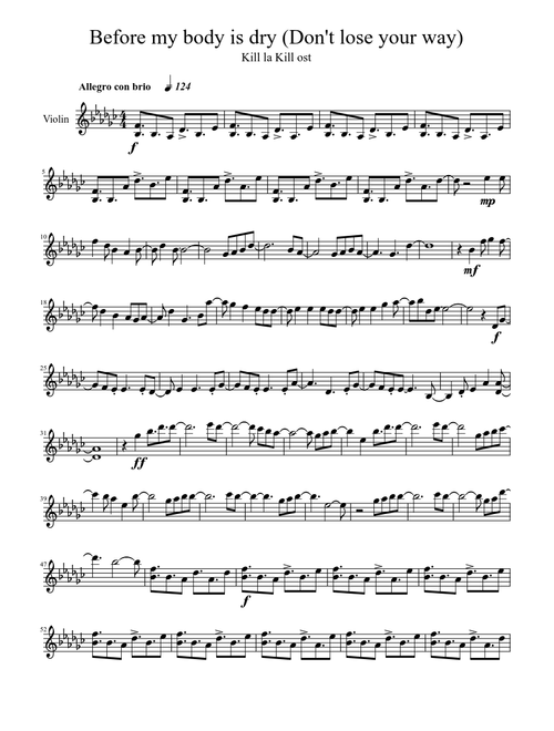Kill La Kill OST Before My Body Is Dry/Don't Lose Your Way