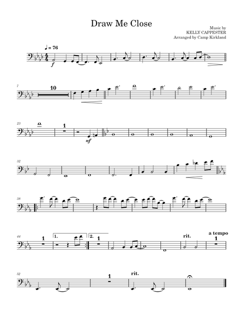 Draw me close to you – Cello