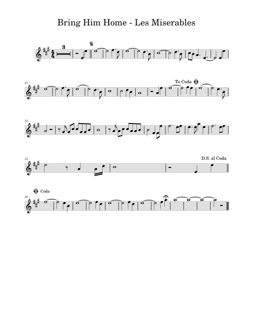 Bring Him Home - Les Miserables