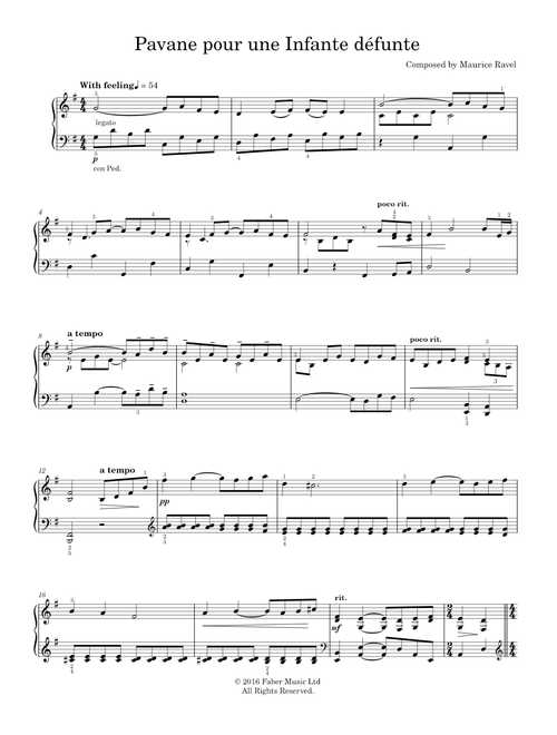 Pavane pour une infante défunte - Maurice Ravel (Solo)