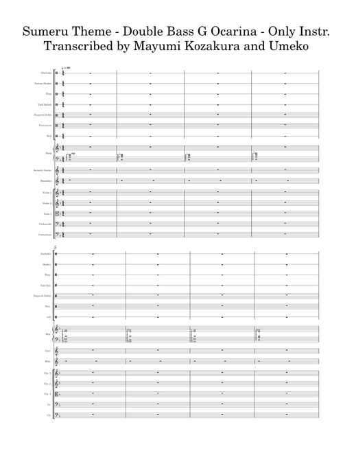 Sumeru – Yu-Peng Chen - Double Bass G Ocarina - Instr. Only