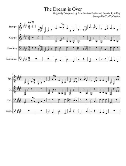 The Dream is Over (United States National Anthem in minor)