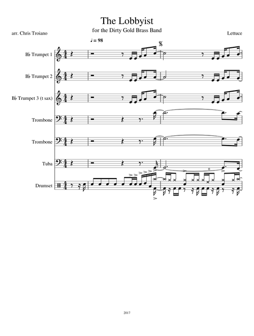 The Lobbyist (Lettuce) - Dirty Gold Brass Band