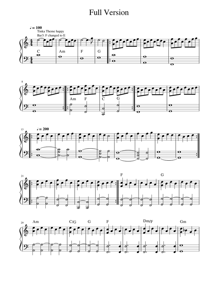 Pvg Score Full_Version_3 Sheet Music with Chords for Piano (Solo) | MuseScore.com
