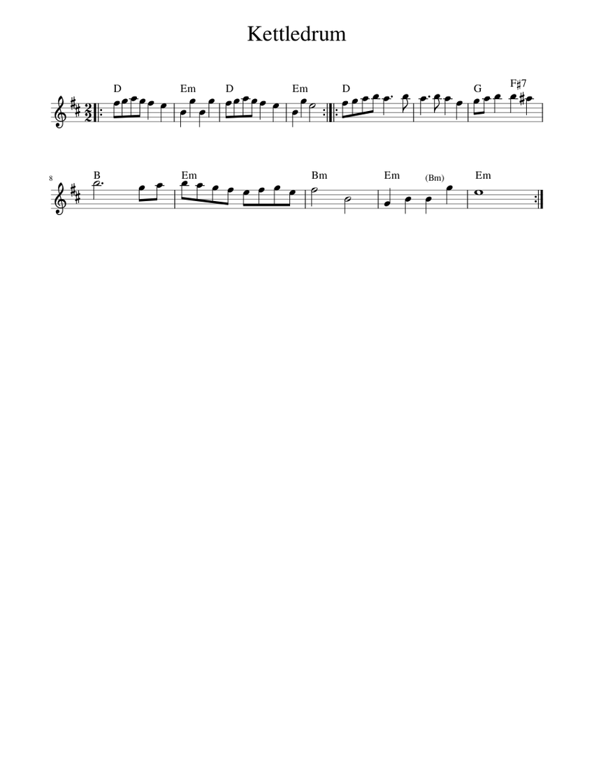 Kettledrum Sheet music for Piano (Solo)