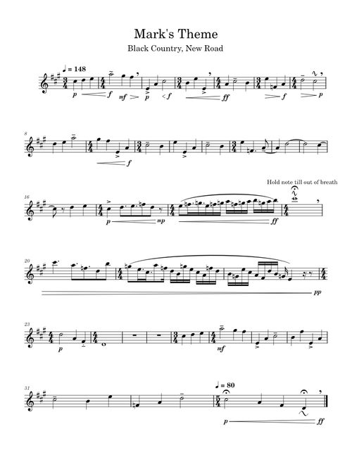 Mark's Theme – Black Country New Road