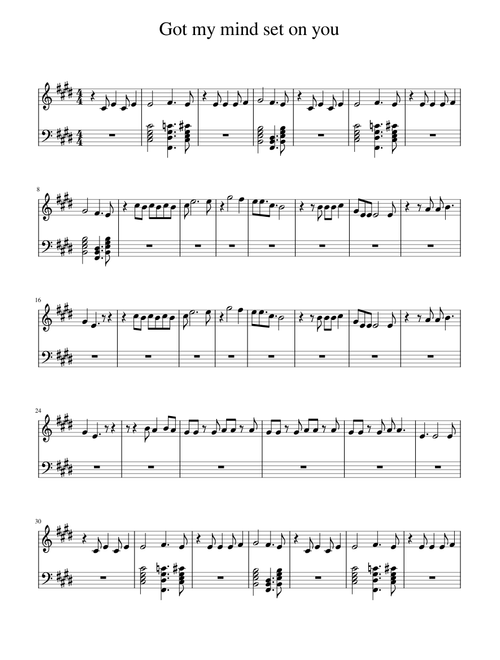 Got my mind set on you-George Harrison
