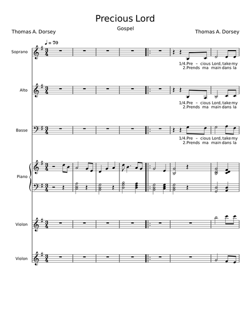 Precious Lord - Thomas A. Dorsey