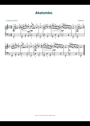 Akatombo (Red Dragonfly) - Kosaku Yamada Sheet Music for Soprano