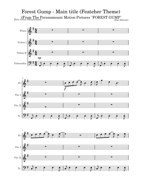 Forest Gump Suite – Alan Silvestri Forest Gump - Main title Feateher Theme - GRADE