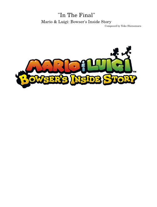 In The Final ~ Mario & Luigi: Bowser's Inside Story