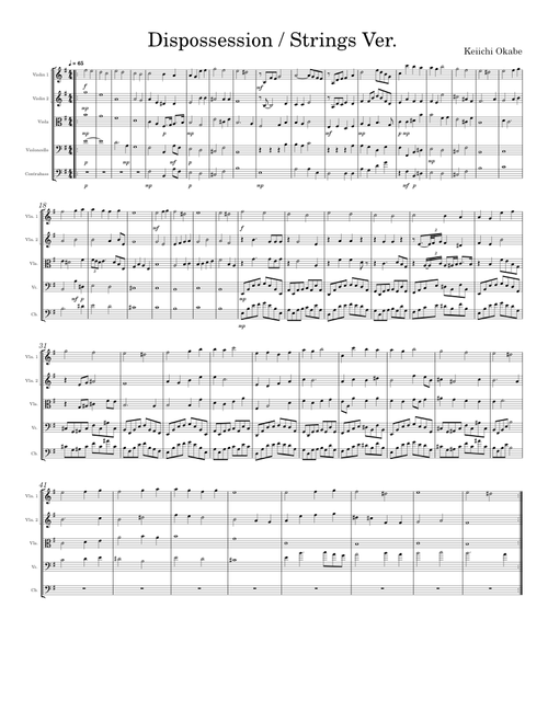 Dispossession - Strings Version – Keiichi Okabe Dispossession - Strings Version – NieR Ver 1.22 –