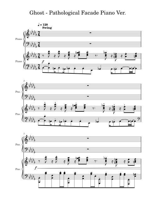 Ghost - Pathological Facade Piano Ver.