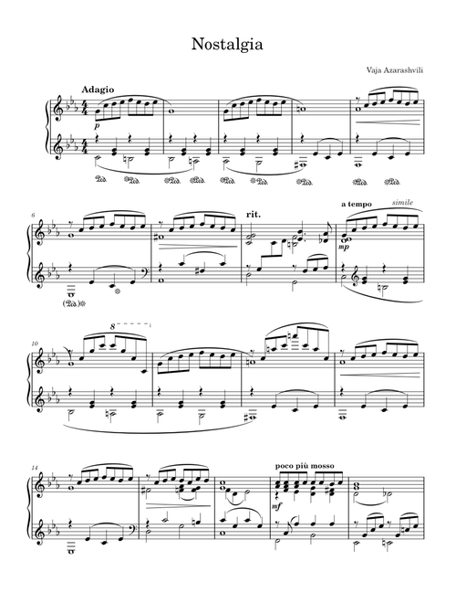 Nostalgia – Vaja Azarashvili