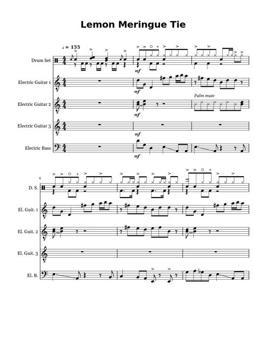 Lemon Meringue Tie – Dance Gavin Dance