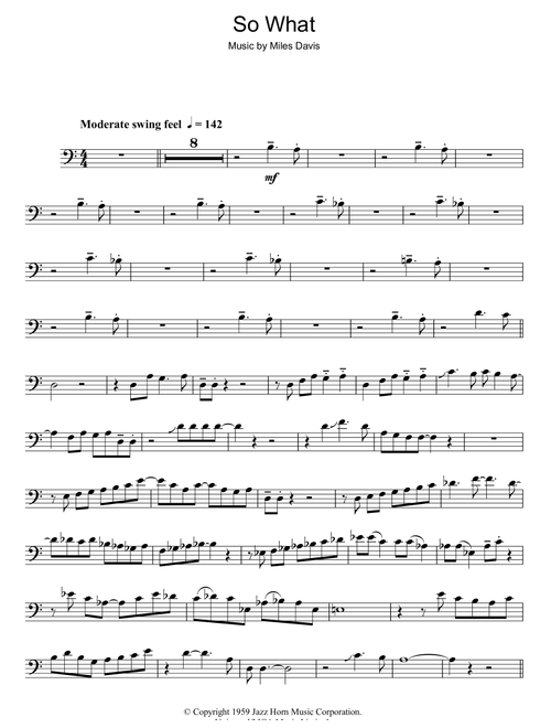 So What - Miles Davis (Trombone Solo)